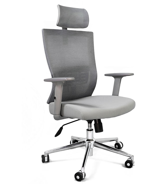 Sillas para Ejecutivos Athenas Gris Cabecera